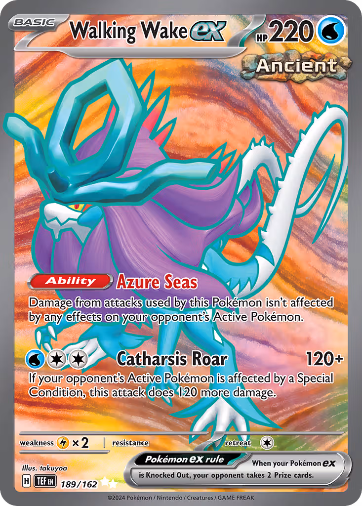 Walking Wake ex 189/162 Pokemon card