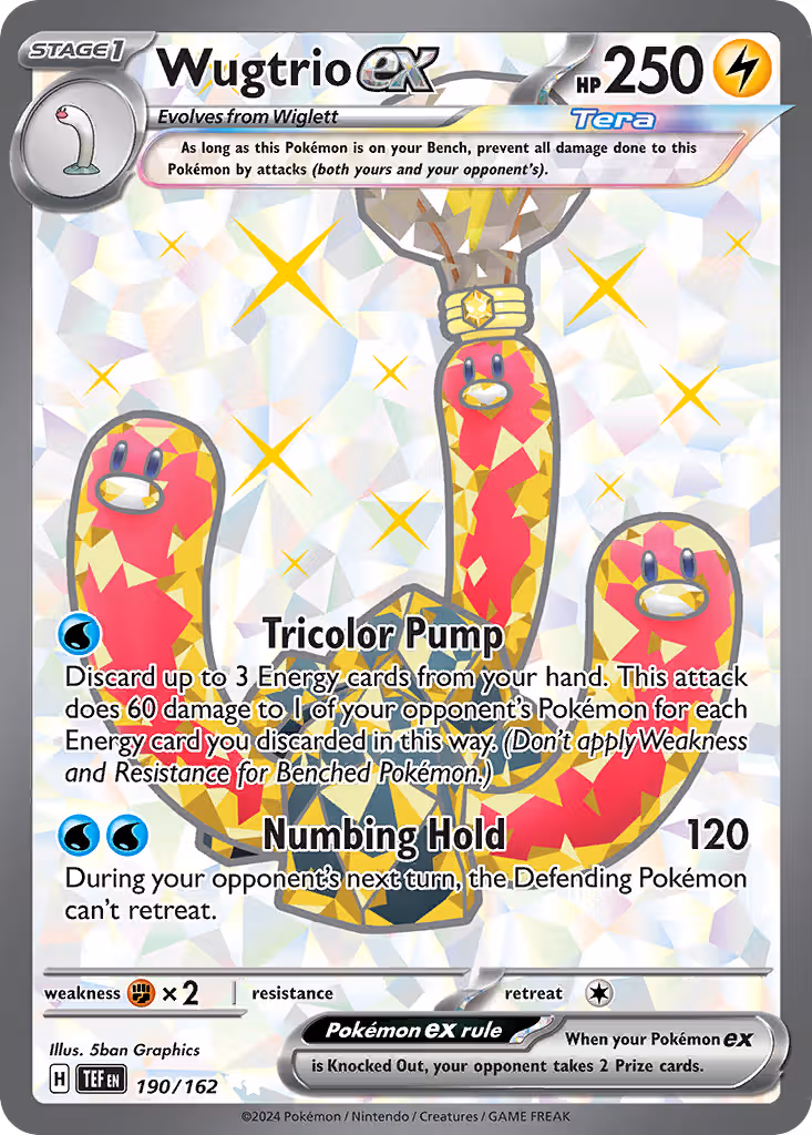 Wugtrio ex 190/162 Pokemon card