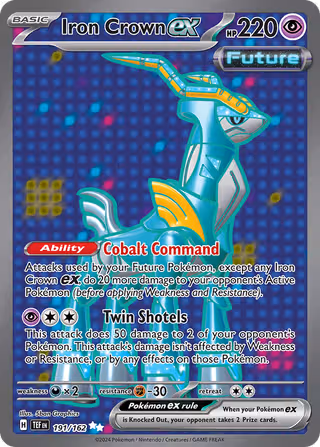 Iron Crown ex 191/162 Pokemon card