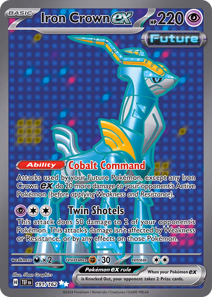 Iron Crown ex 191/162 Pokemon card