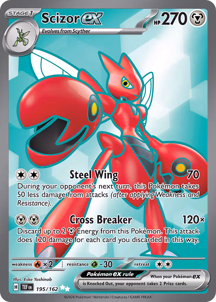 Scizor ex 195/162 Pokemon card