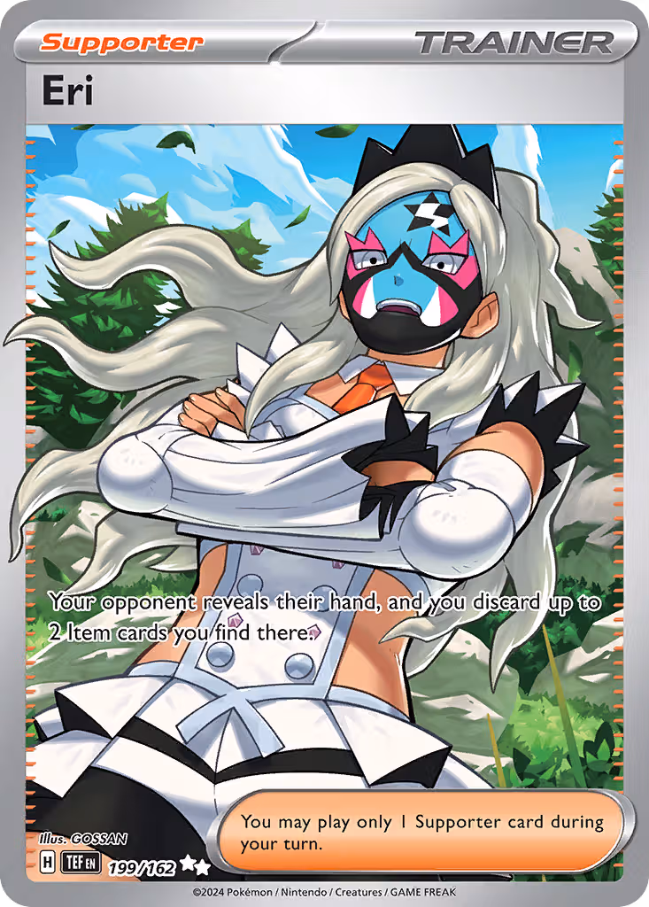 Eri 199/162 Pokemon card