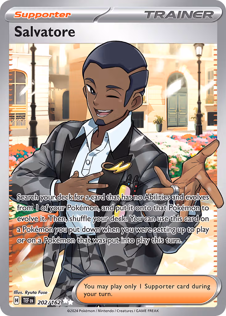Salvatore 202/162 Pokemon card
