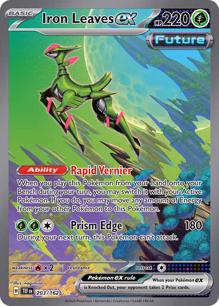 Iron Leaves ex 203/162 Pokemon card