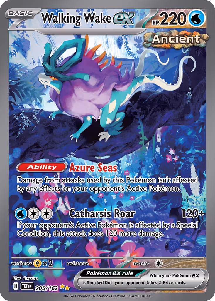 Walking Wake ex 205/162 Pokemon card