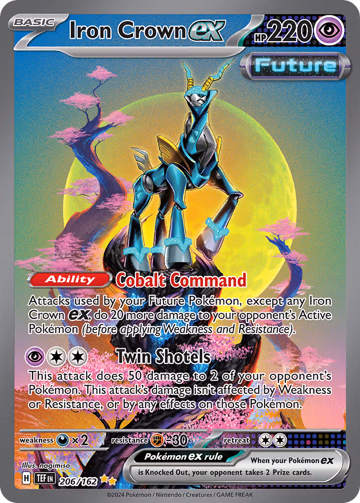 Iron Crown ex 206/162 Pokemon card