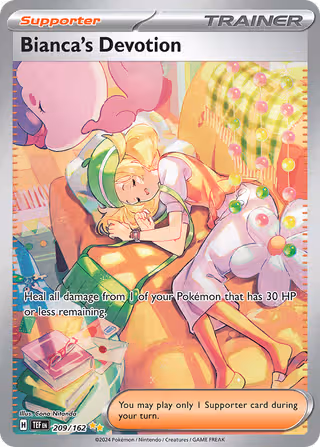 Bianca's Devotion 209/162 Pokemon card