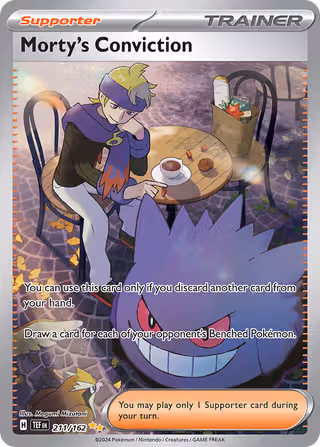 Morty's Conviction 211/162 Pokemon card