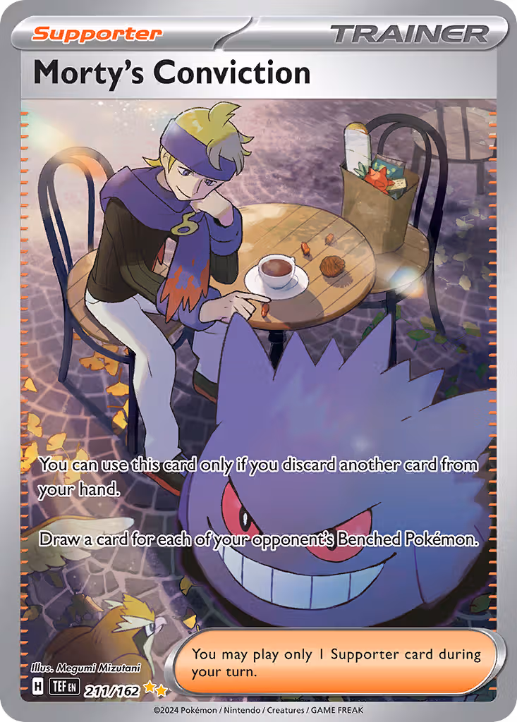 Morty's Conviction 211/162 Pokemon card