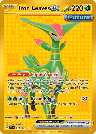 Iron Leaves ex 213/162 Pokemon card
