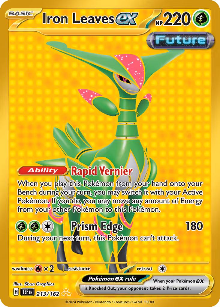 Iron Leaves ex 213/162 Pokemon card