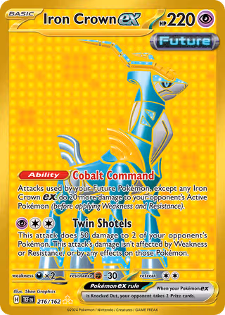 Iron Crown ex 216/162 Pokemon card