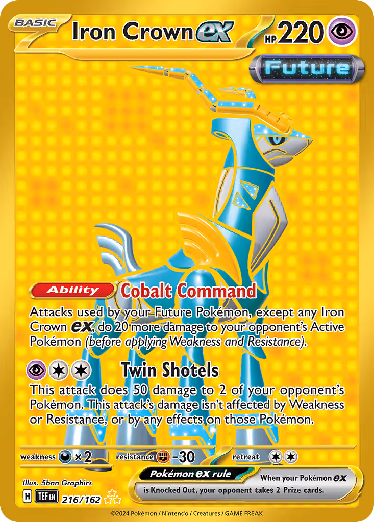 Iron Crown ex 216/162 Pokemon card