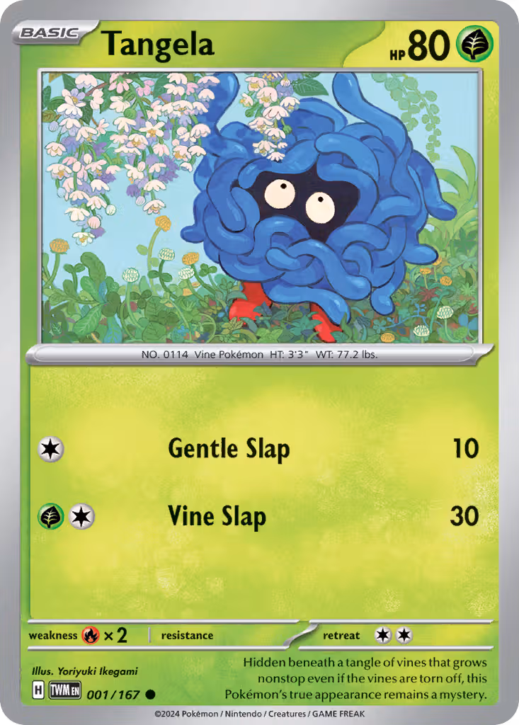 Tangela 1/167 Pokemon card