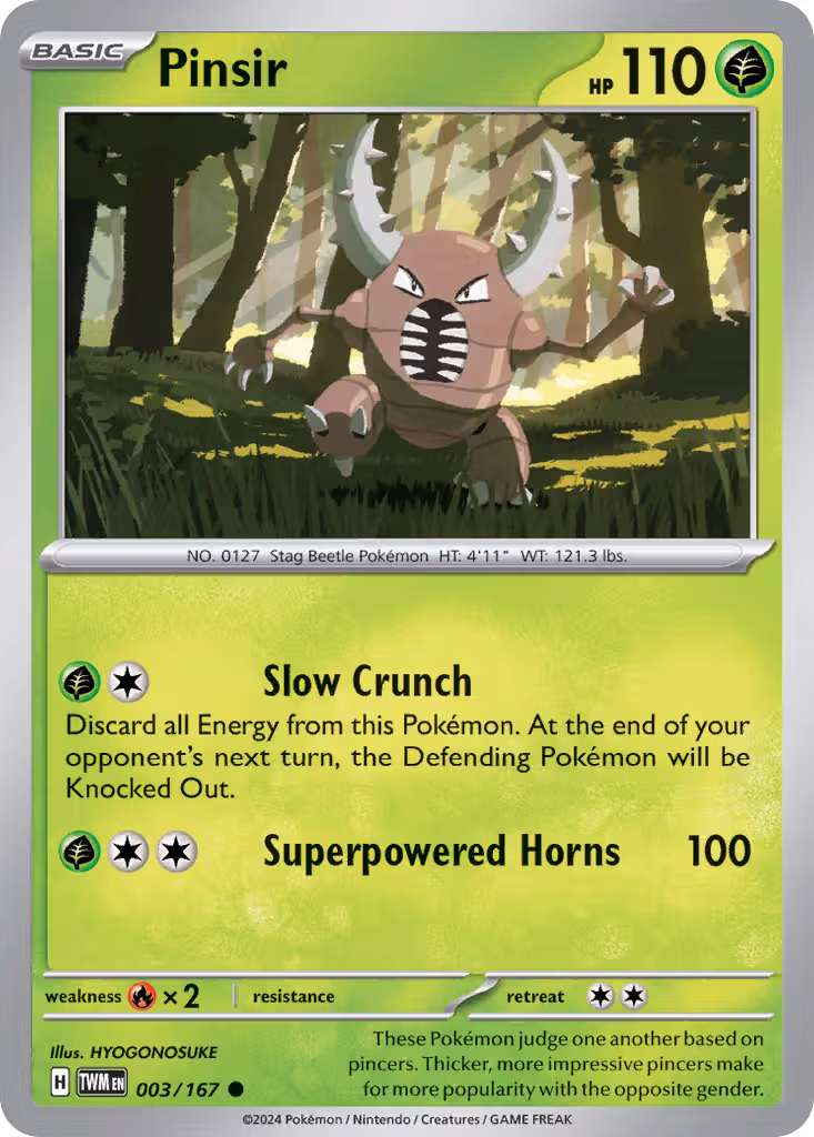 Pinsir 3/167 Pokemon card