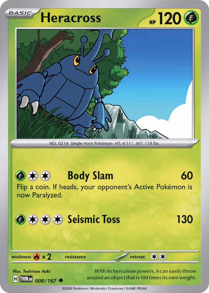 Heracross 8/167 Pokemon card