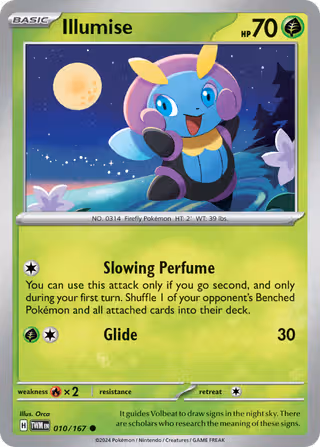 Illumise 10/167 Pokemon card