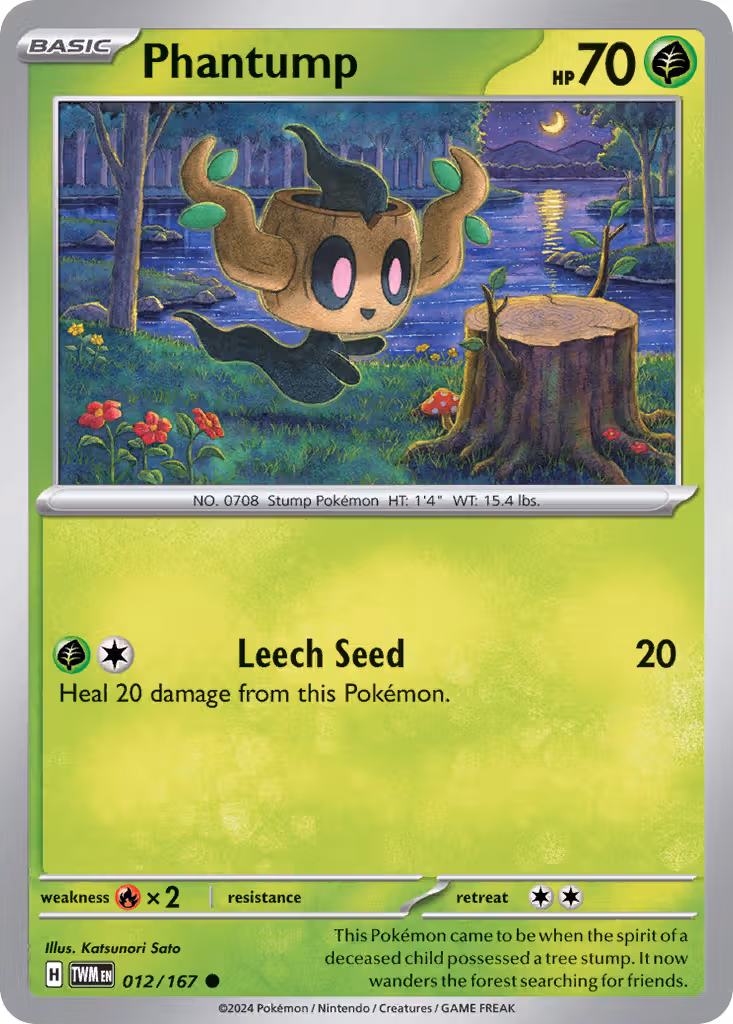 Phantump 12/167 Pokemon card