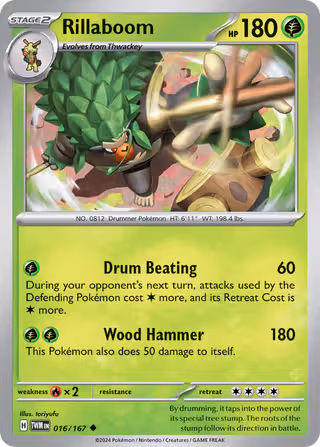 Rillaboom 16/167 Pokemon card