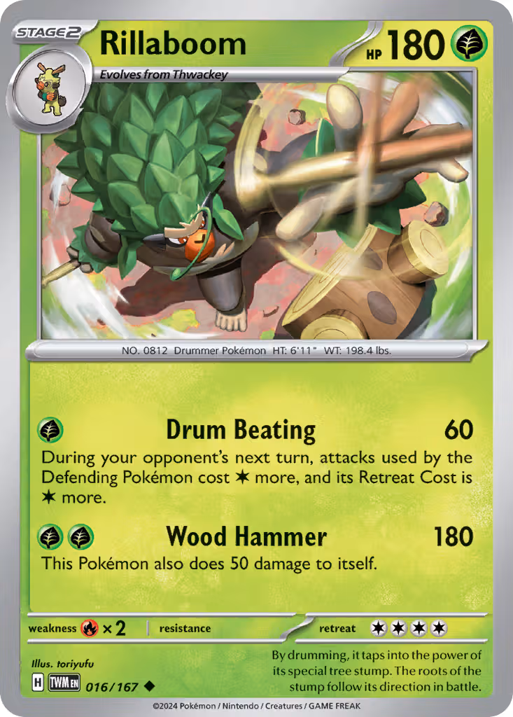 Rillaboom 16/167 Pokemon card