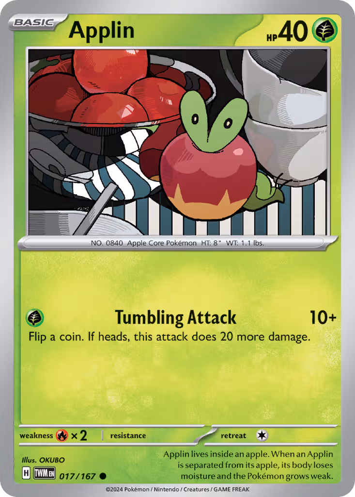 Applin 17/167 Pokemon card