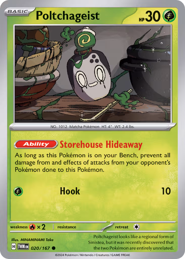 Poltchageist 20/167 Pokemon card