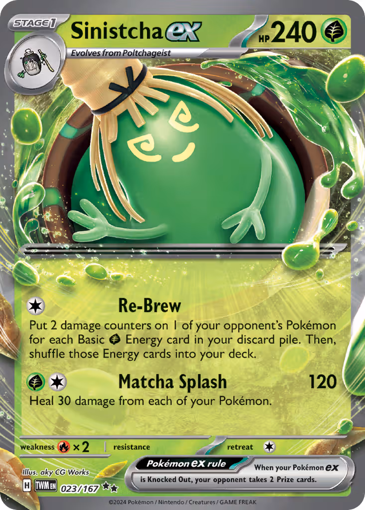 Sinistcha ex 23/167 Pokemon card