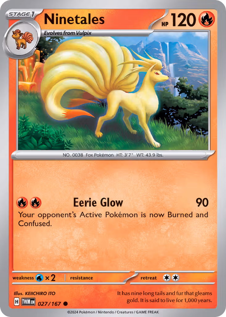 Ninetales 27/167 Pokemon card