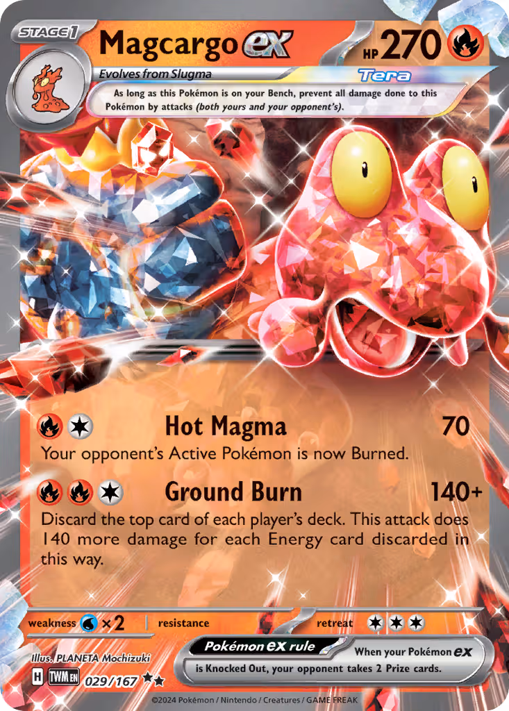 Magcargo ex 29/167 Pokemon card
