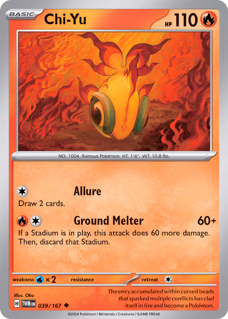 Chi-Yu 39/167 Pokemon card