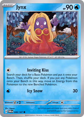 Jynx 46/167 Pokemon card