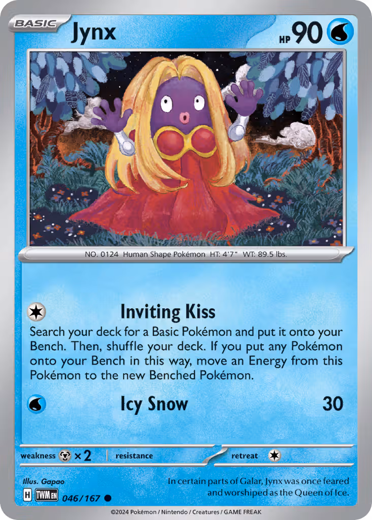 Jynx 46/167 Pokemon card