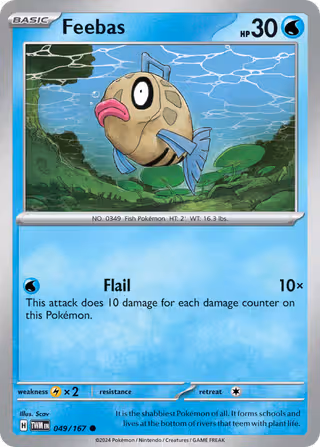 Feebas 49/167 Pokemon card