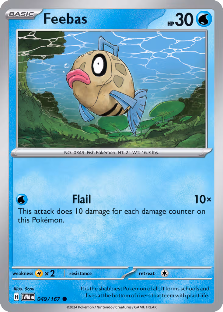 Feebas 49/167 Pokemon card