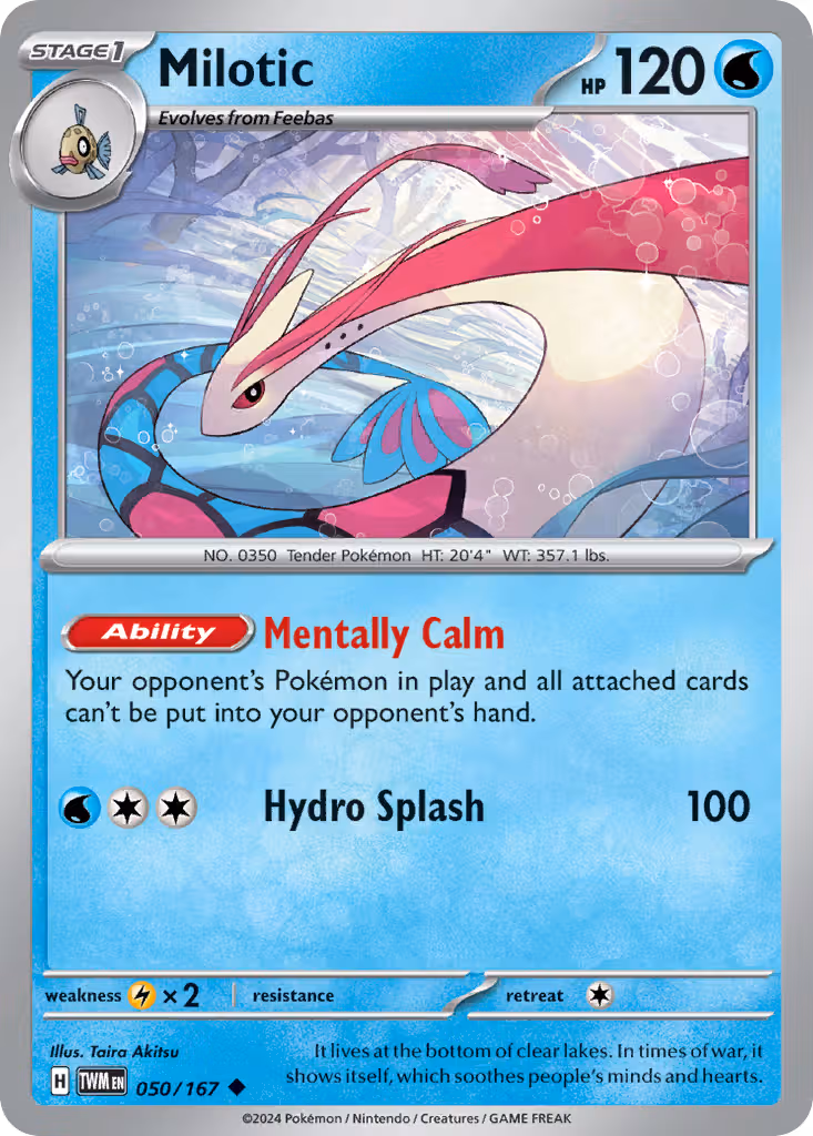 Milotic 50/167 Pokemon card