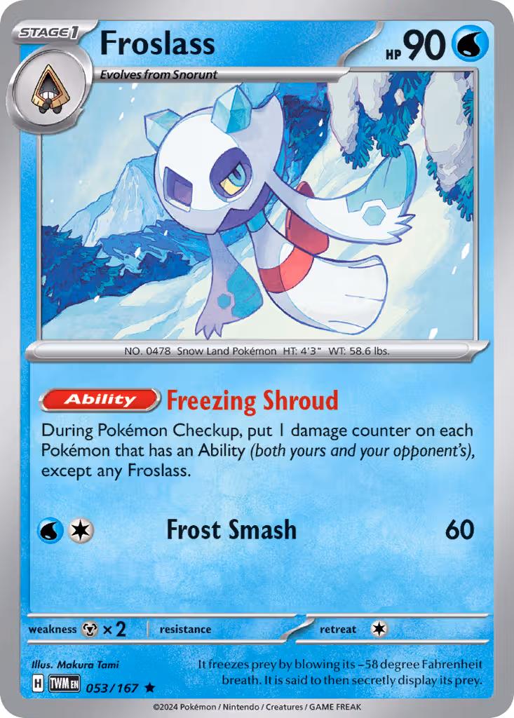 Froslass 53/167 Pokemon card