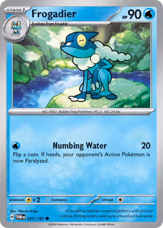 Frogadier 57/167 Pokemon card