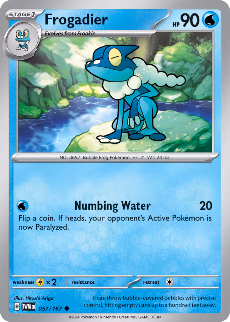 Frogadier 57/167 Pokemon card