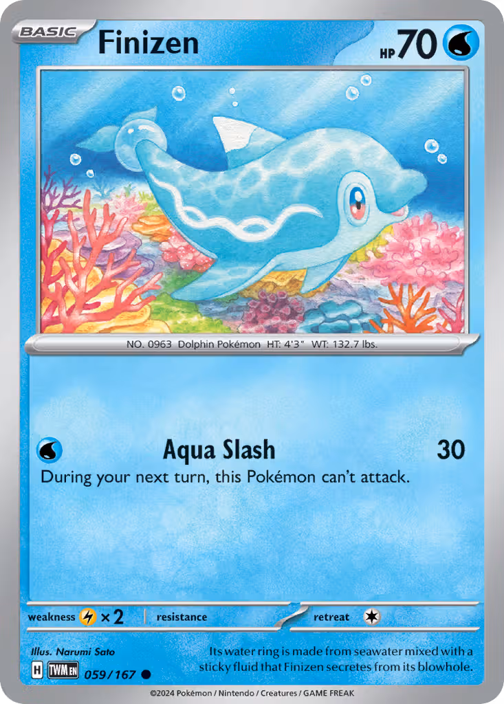 Finizen 59/167 Pokemon card