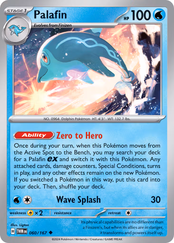 Palafin 60/167 Pokemon card