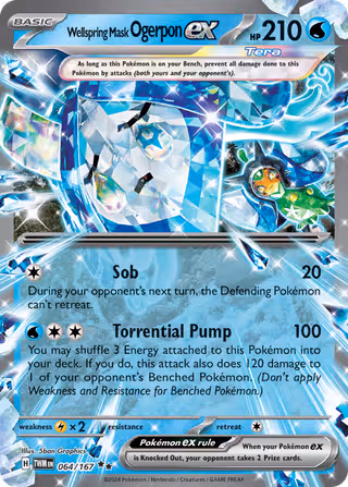 Wellspring Mask Ogerpon ex 64/167 Pokemon card