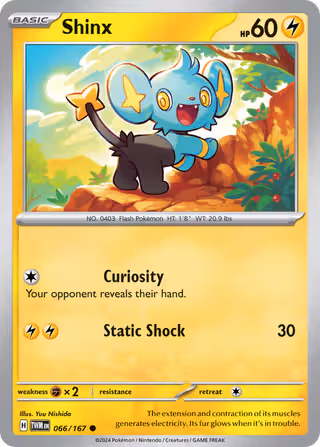 Shinx 66/167 Pokemon card