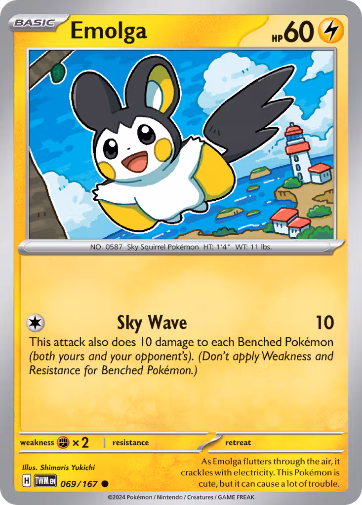 Emolga 69/167 Pokemon card