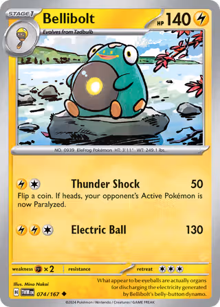 Bellibolt 74/167 Pokemon card