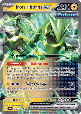 Iron Thorns ex 77/167 Pokemon card