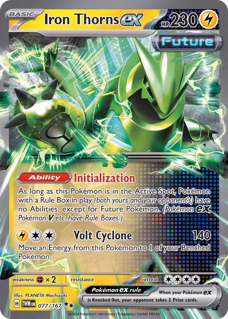 Iron Thorns ex 77/167 Pokemon card