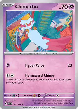 Chimecho 85/167 Pokemon card