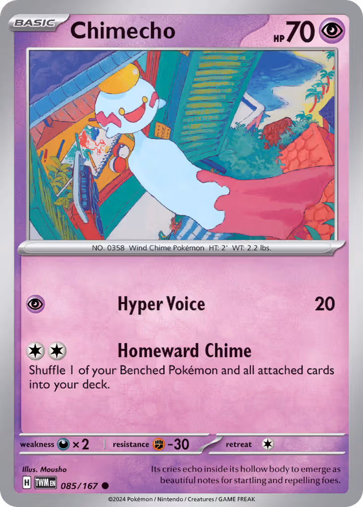 Chimecho 85/167 Pokemon card