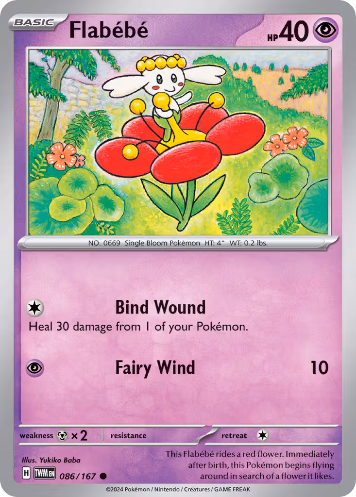 Flabébé 86/167 Pokemon card