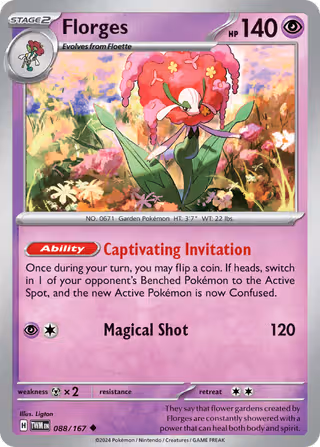 Florges 88/167 Pokemon card